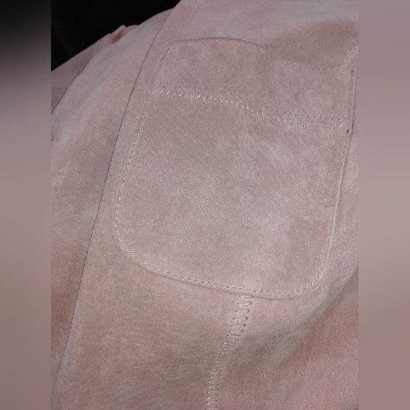 Sigrid Olsen Suede Leather Button Down Jacket or Top - Picture 13 of 13